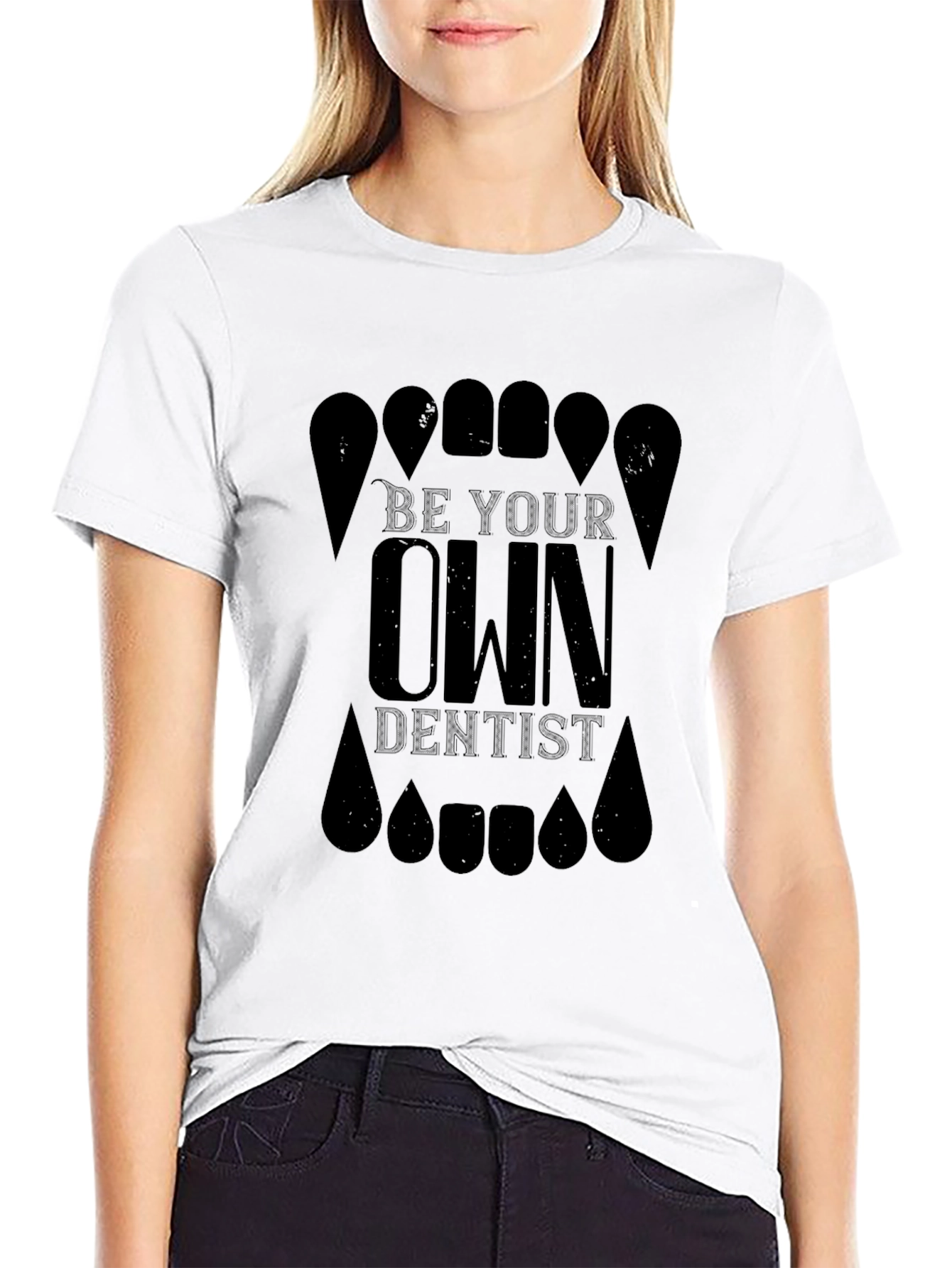 Be Your Own Dentist Black Graphic Tee
