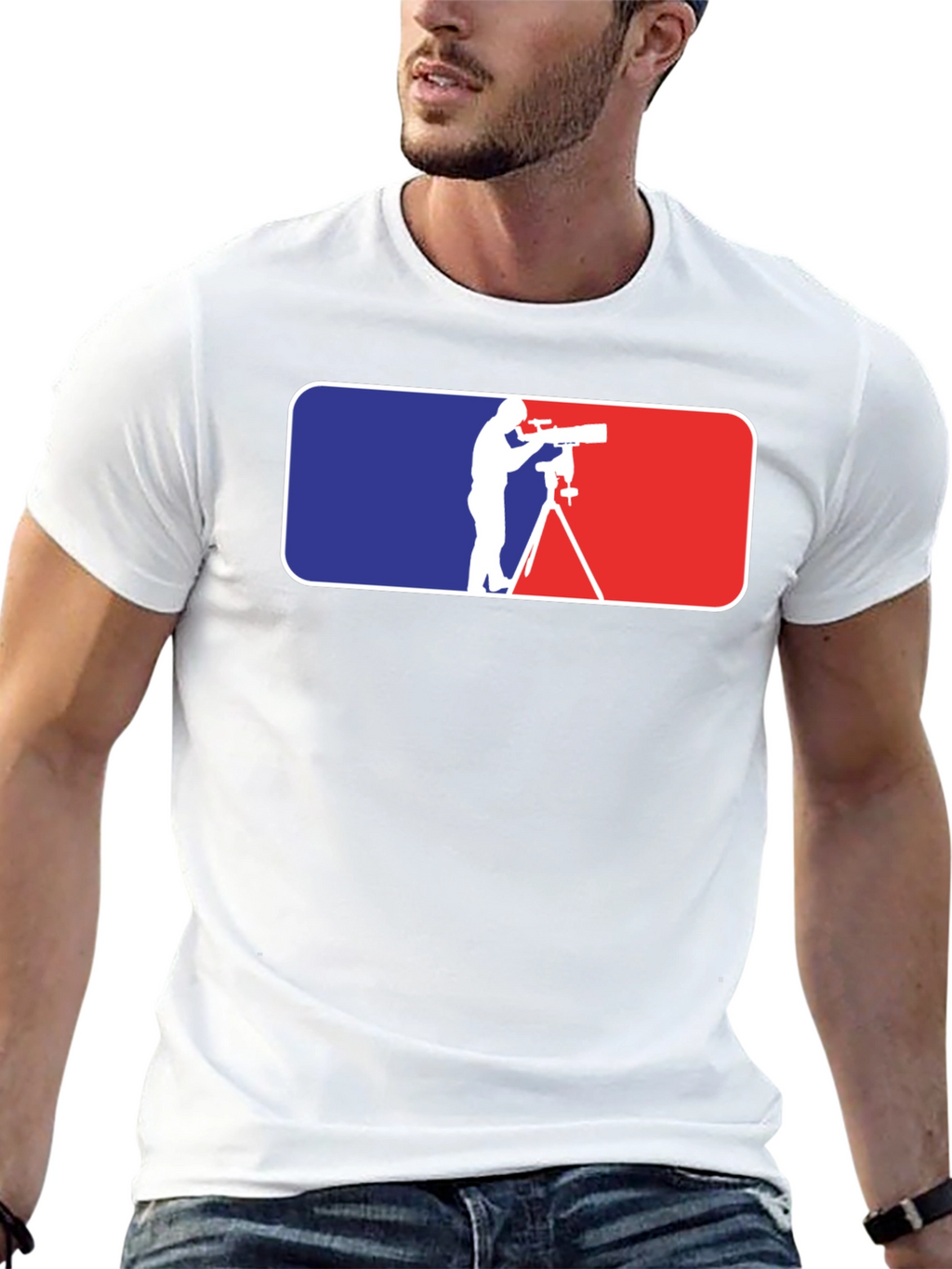 Astronomer T-Shirt: Stars & Telescopes