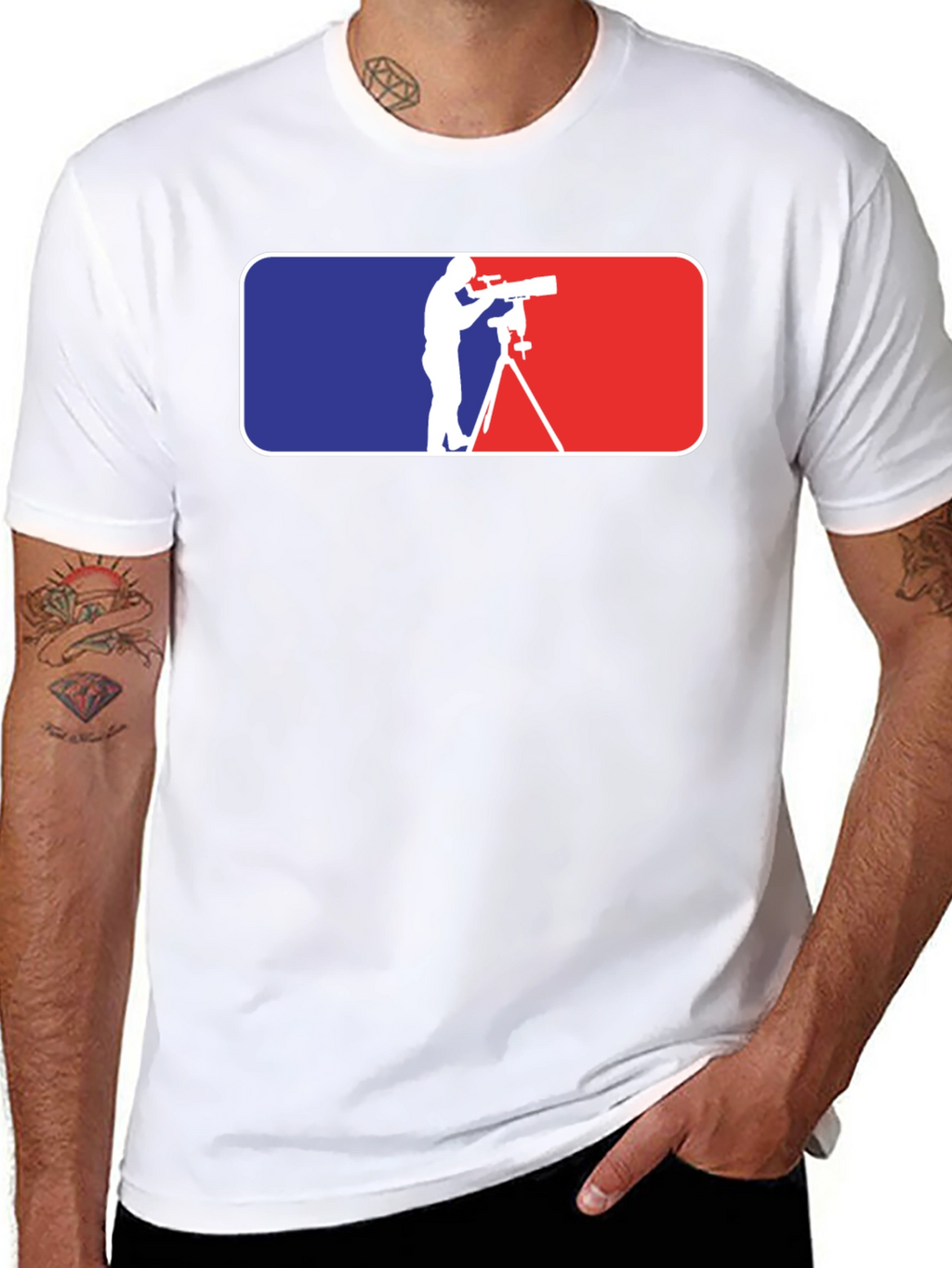 Astronomer T-Shirt: Stars & Telescopes
