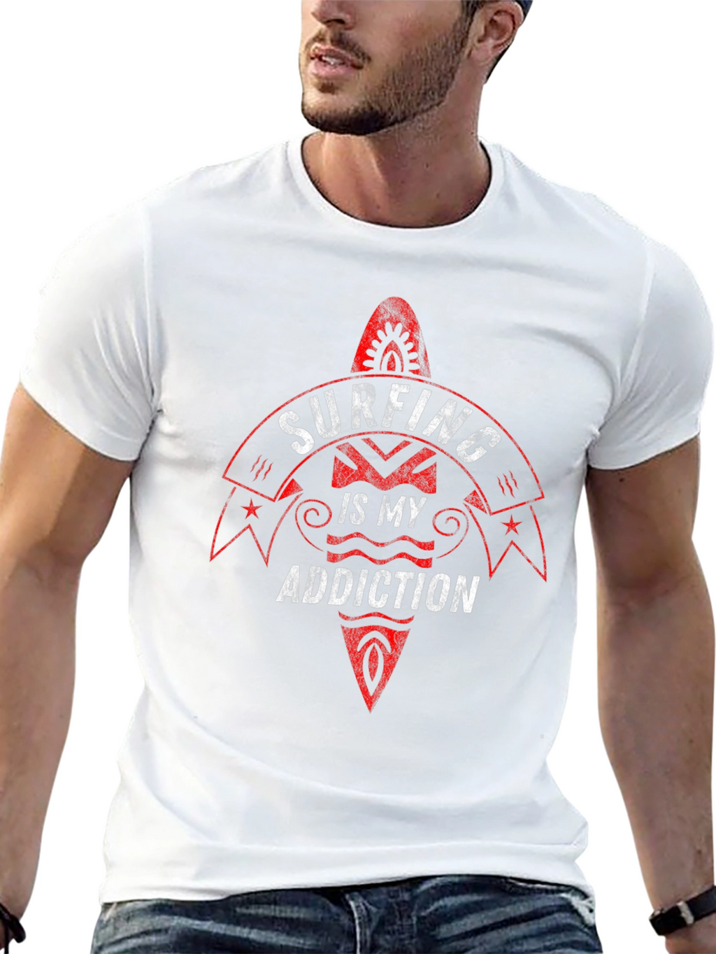 Surfing is my Addiction Graphic Tee