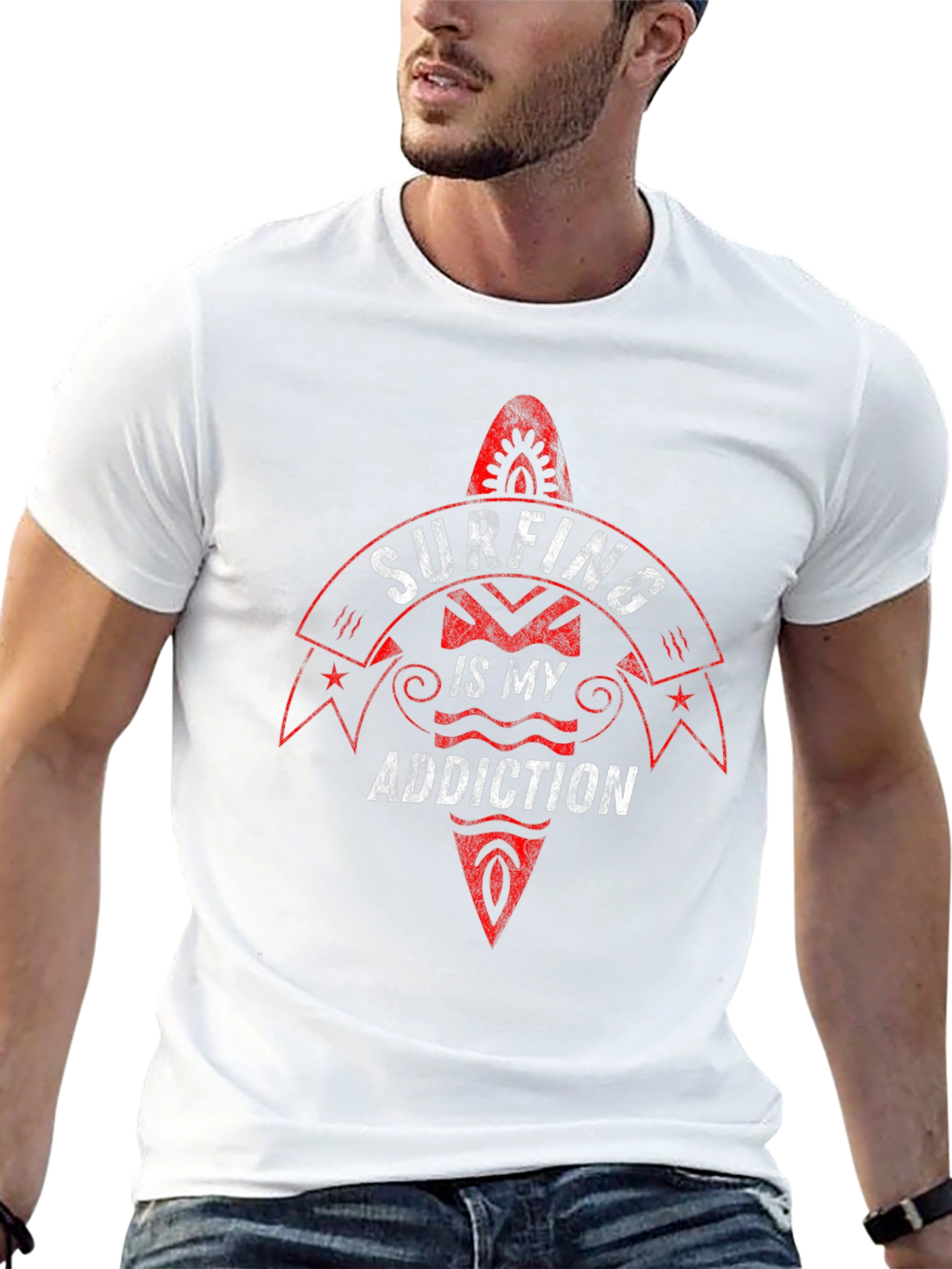 Surfing is my Addiction Graphic Tee