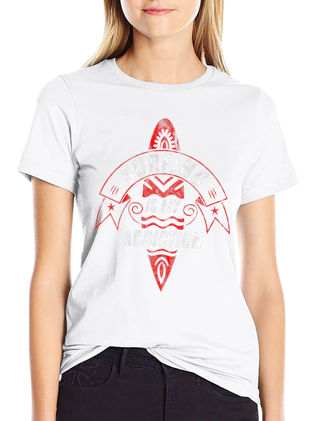 Surfing is my Addiction Graphic Tee