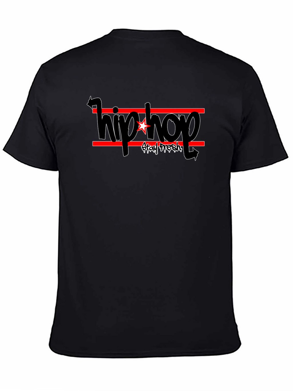 Hip Hop Stay Fresh Black T-Shirt