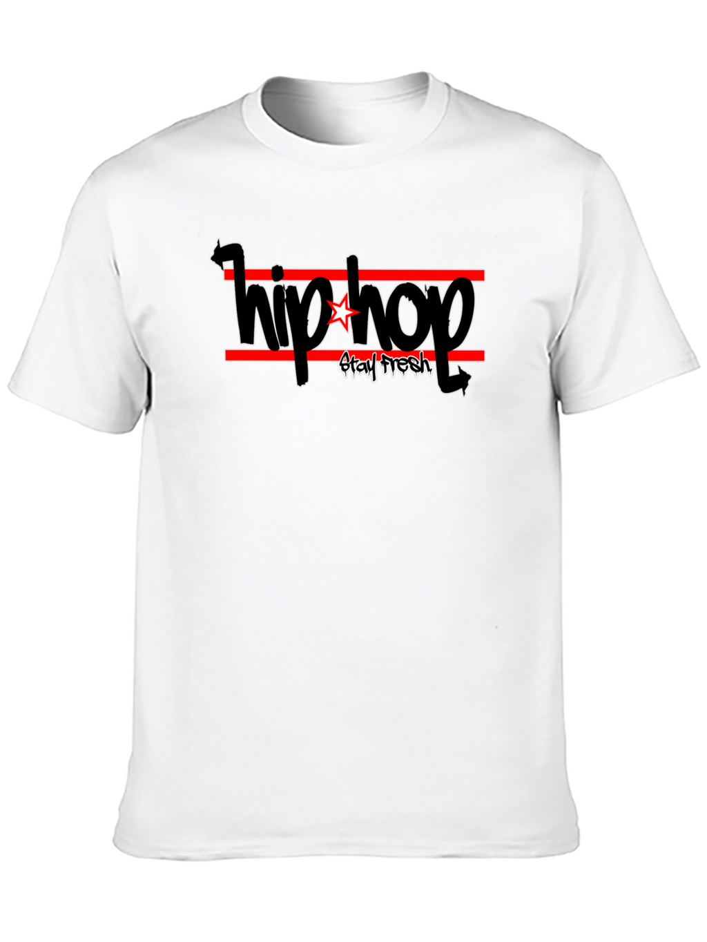 Hip Hop Stay Fresh Black T-Shirt