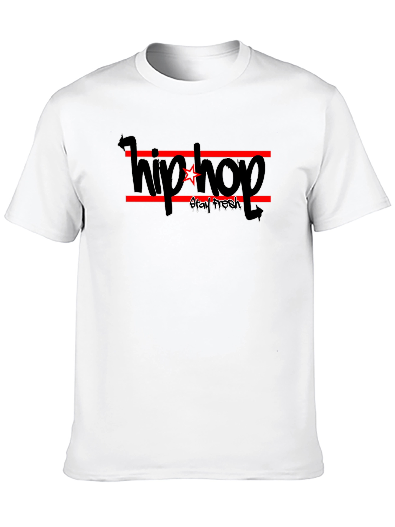 Hip Hop Stay Fresh Black T-Shirt