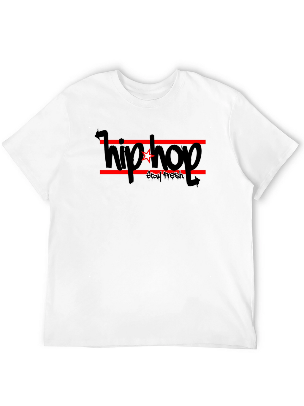 Hip Hop Stay Fresh Black T-Shirt