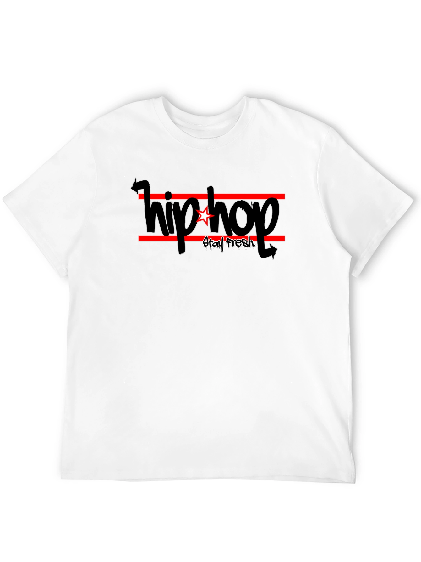 Hip Hop Stay Fresh Black T-Shirt