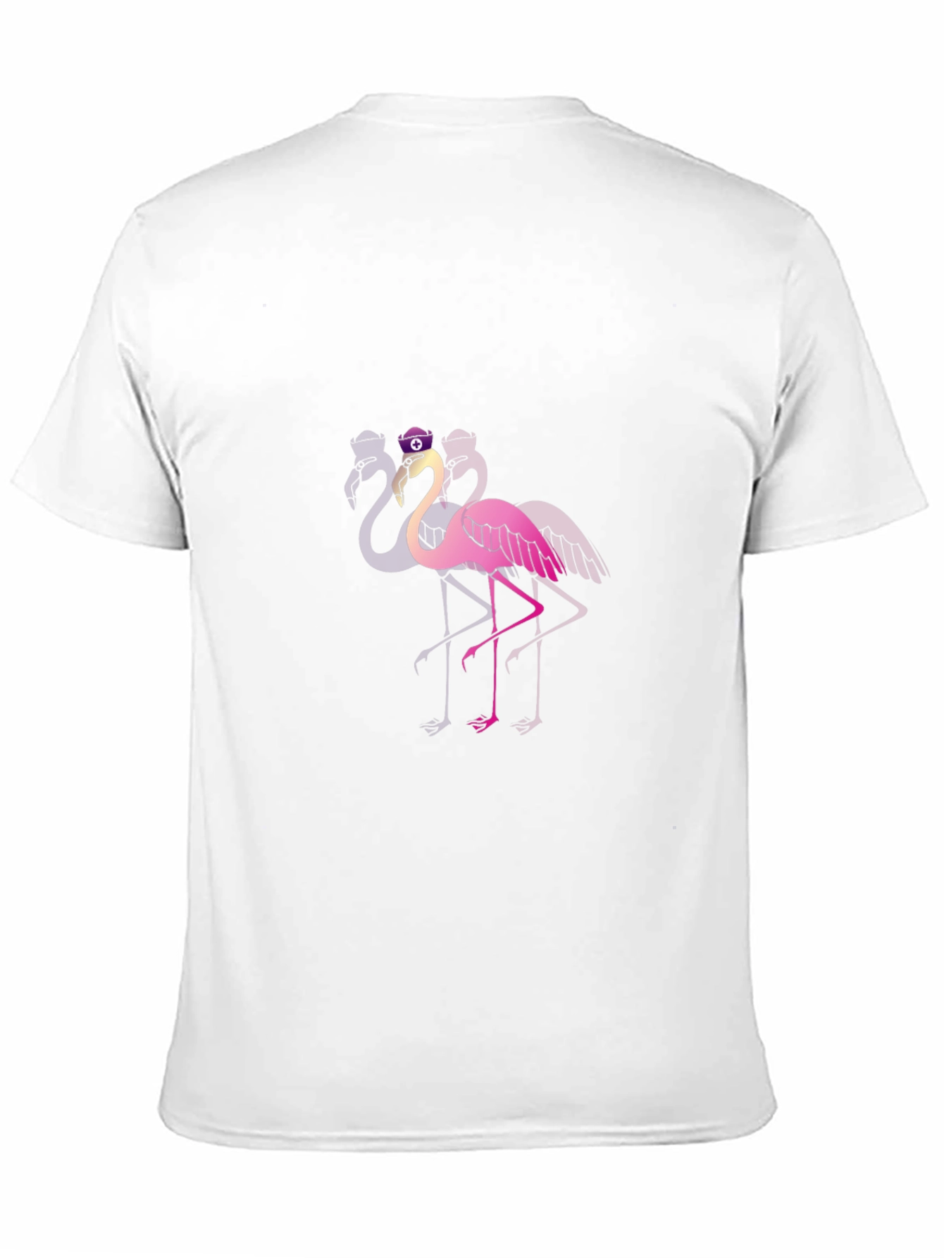 Funky Flamingo T-Shirt - Black Cotton Blend