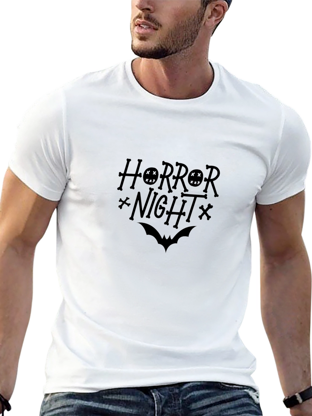 Horror Night Graphic T-Shirt Halloween Tee