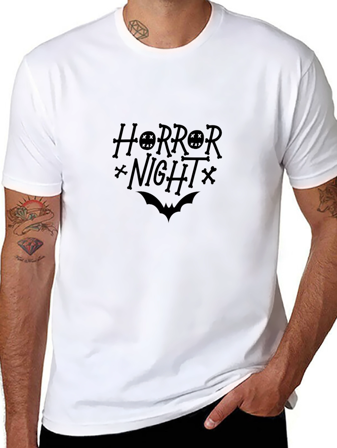 Horror Night Graphic T-Shirt Halloween Tee