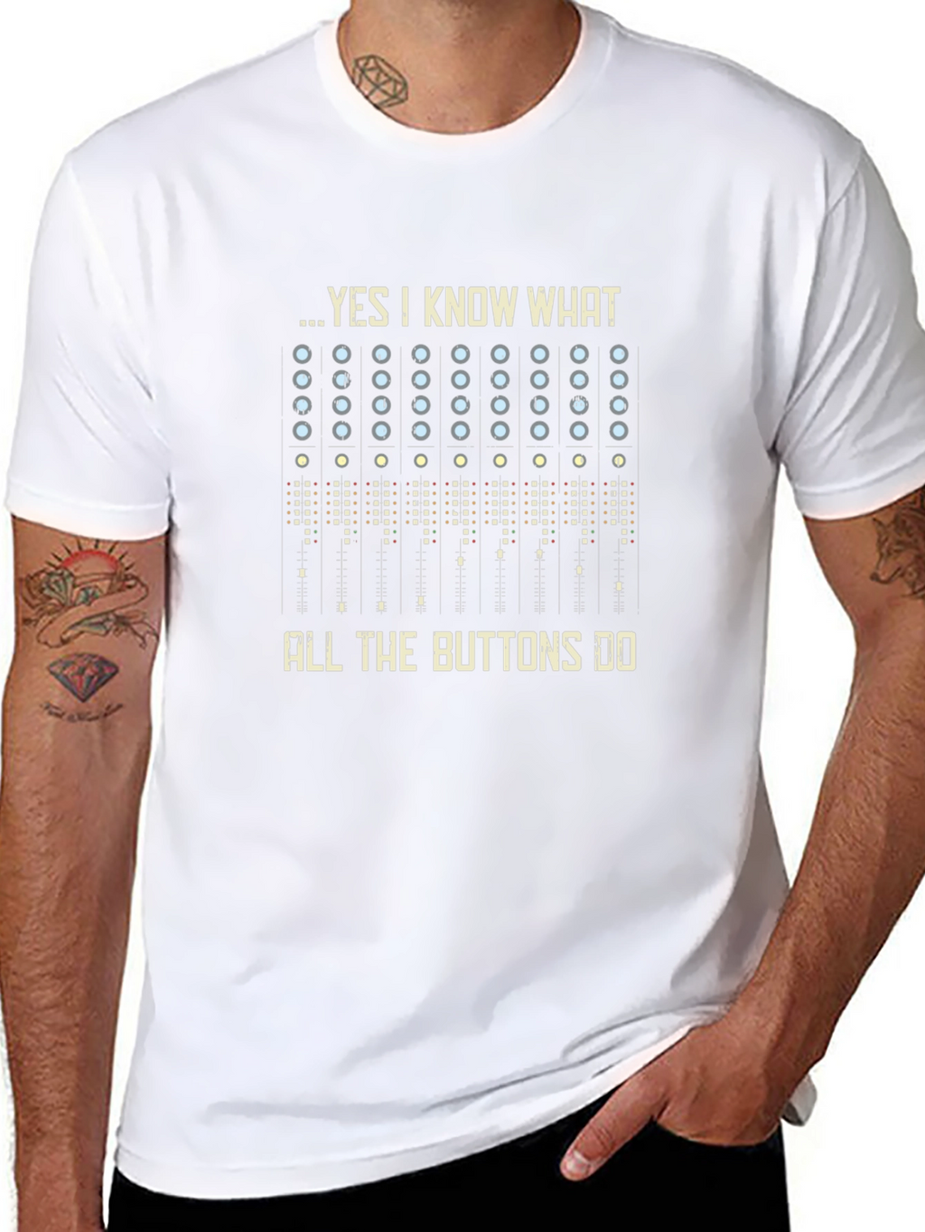 Funny Audio Mixer T-Shirt - Music Producer Tee