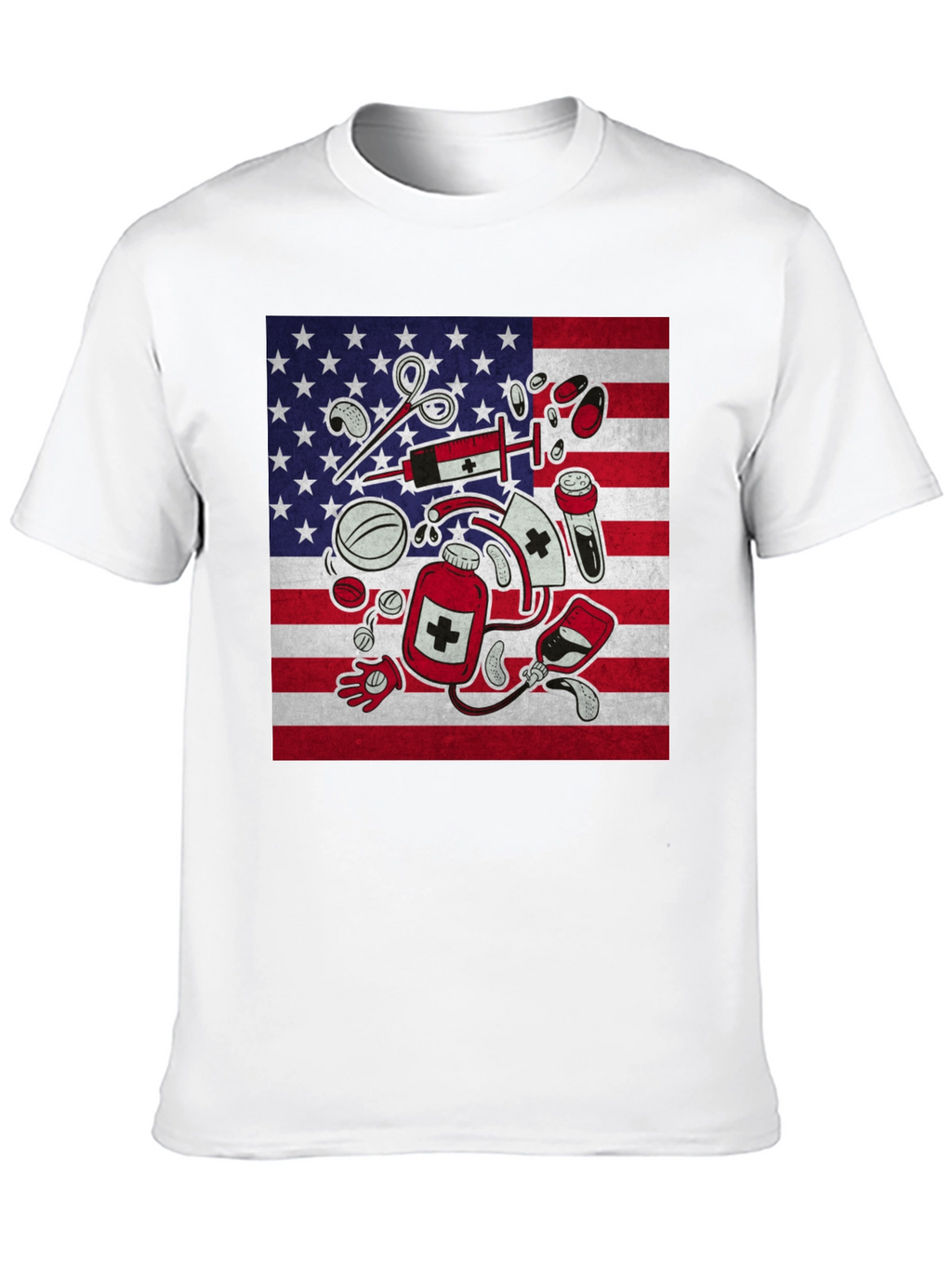 American Flag Nurse T-Shirt
