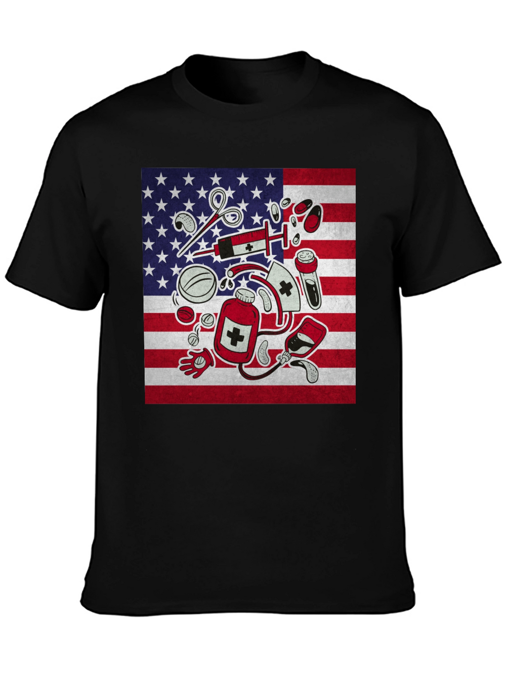 American Flag Nurse T-Shirt