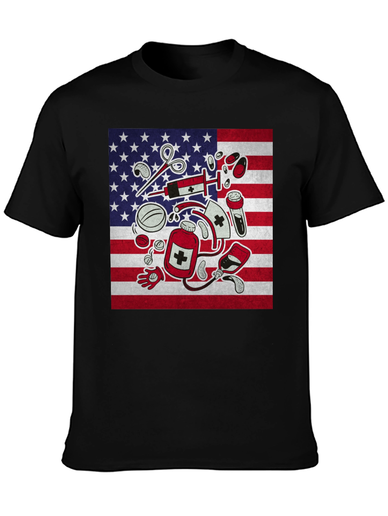 American Flag Nurse T-Shirt