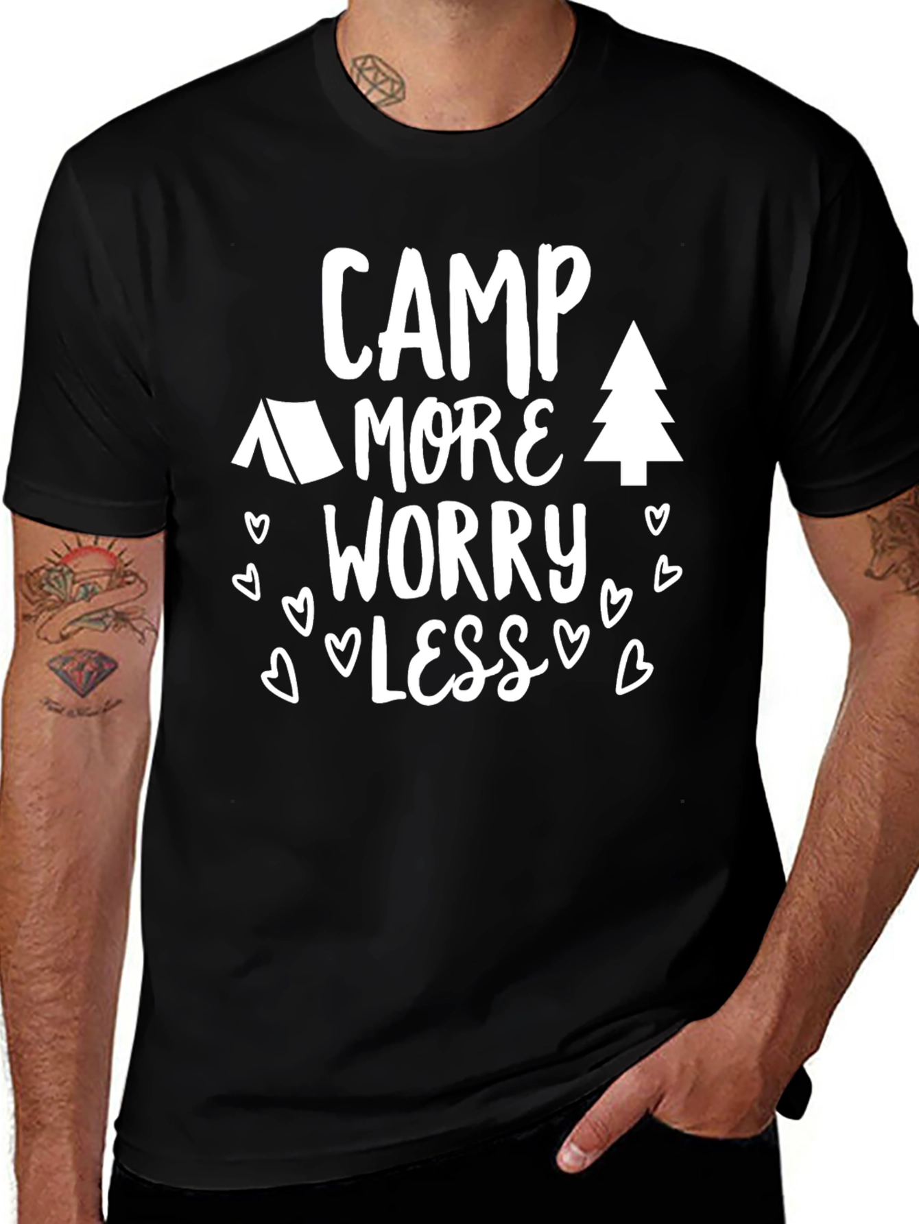 Camp More Worry Less Graphic Tee - Unisex