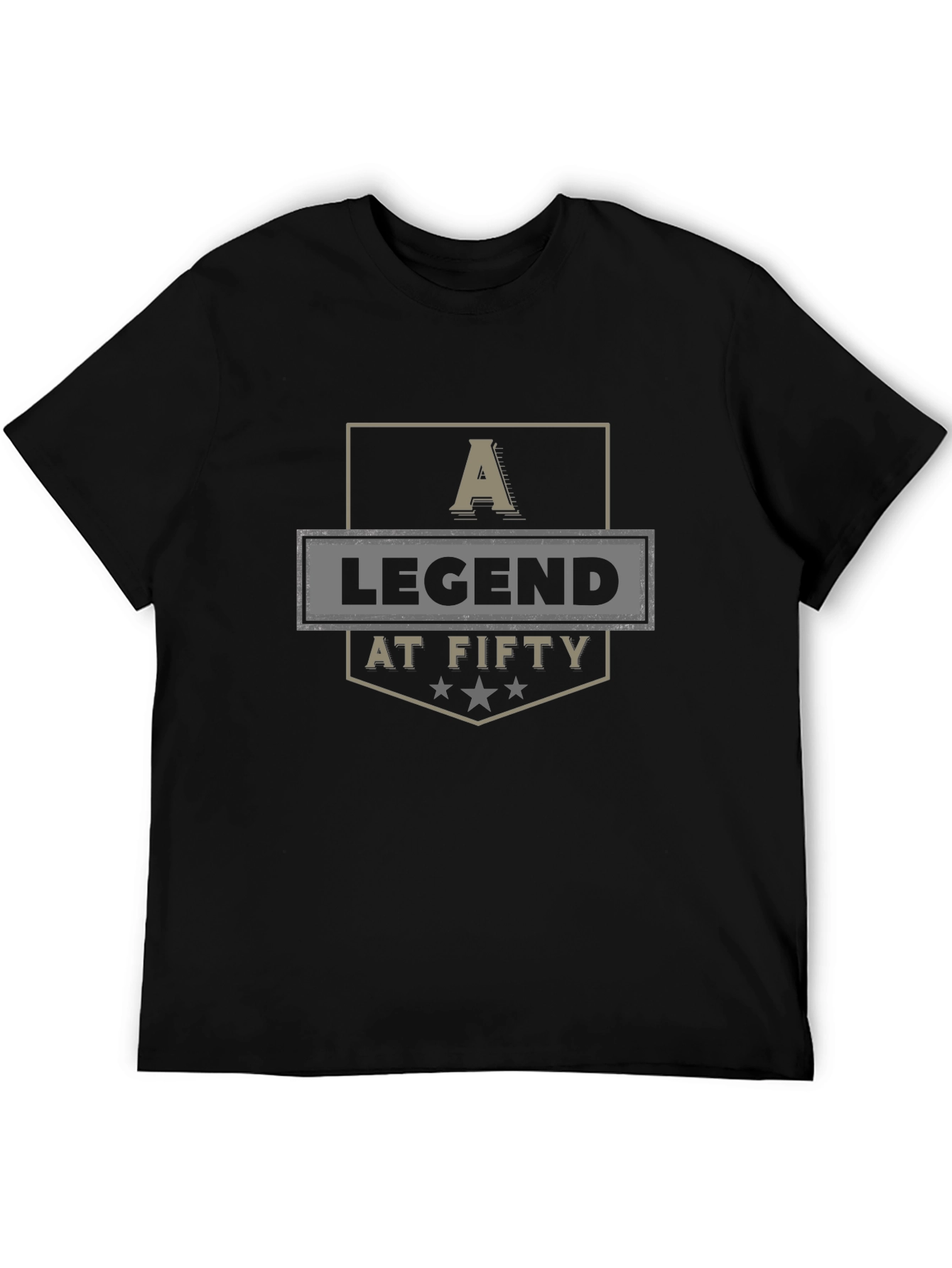 A Legend At Fifty Graphic Tee - Mens Black T-Shirt