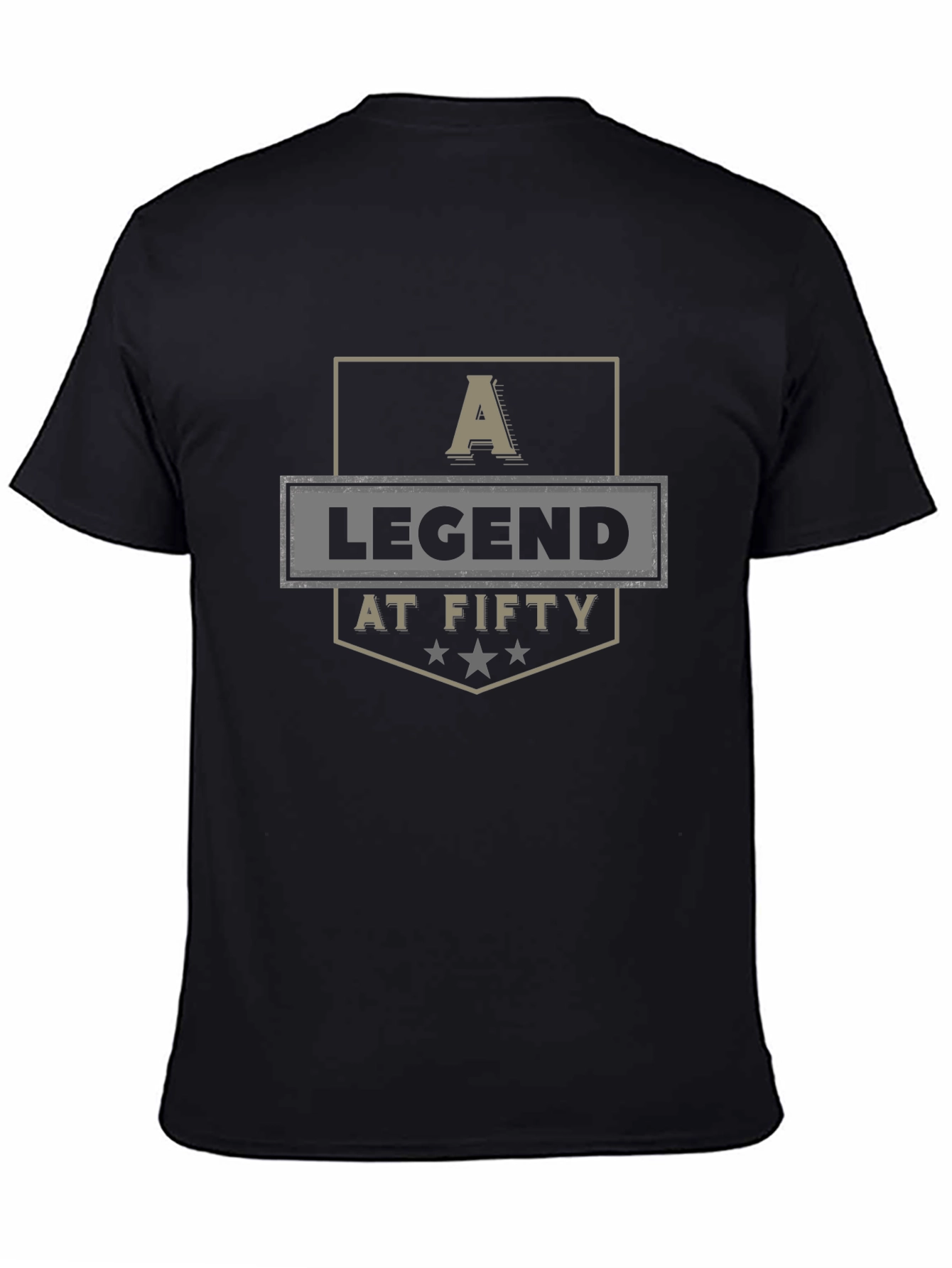 A Legend At Fifty Graphic Tee - Mens Black T-Shirt