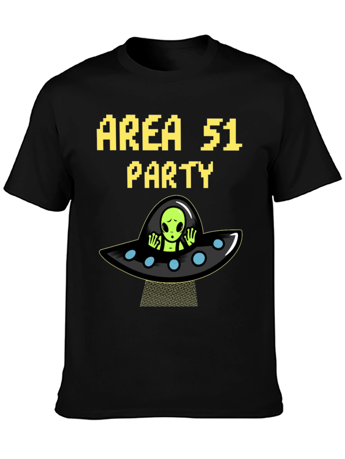 Area 51 Party Alien UFO Graphic T-Shirt