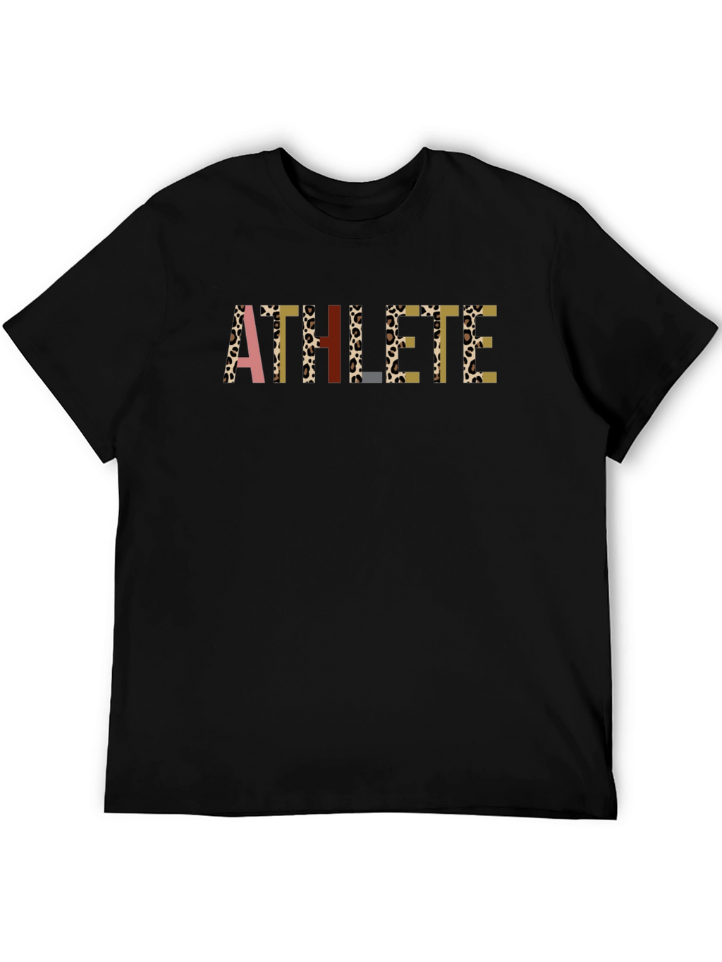 Athlete Graphic Tee - Stylish Black T-Shirt