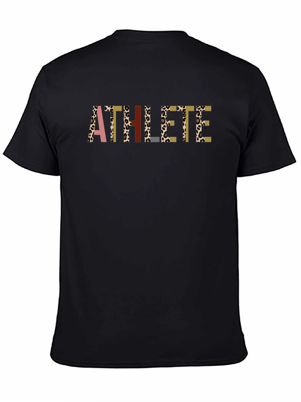 Athlete Graphic Tee - Stylish Black T-Shirt