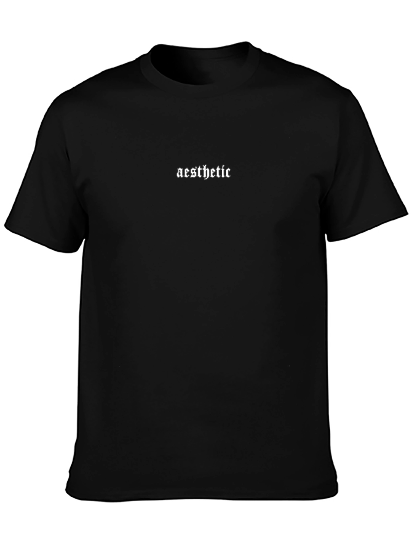 Aesthetic Graphic Print Black T-Shirt