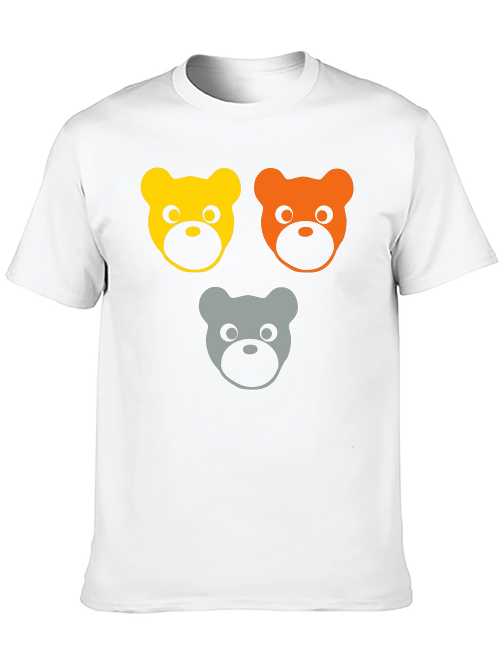 Cute Bears Graphic Tee - Black T-Shirt