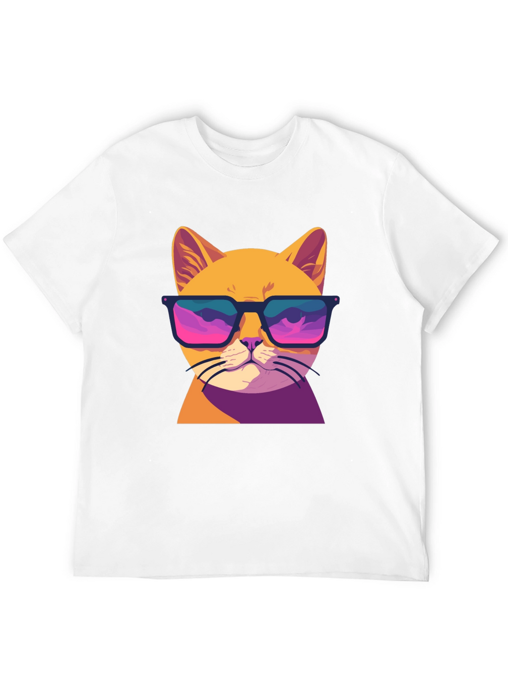 Cool Cat T-Shirt - Retro Sunglasses Graphic Tee