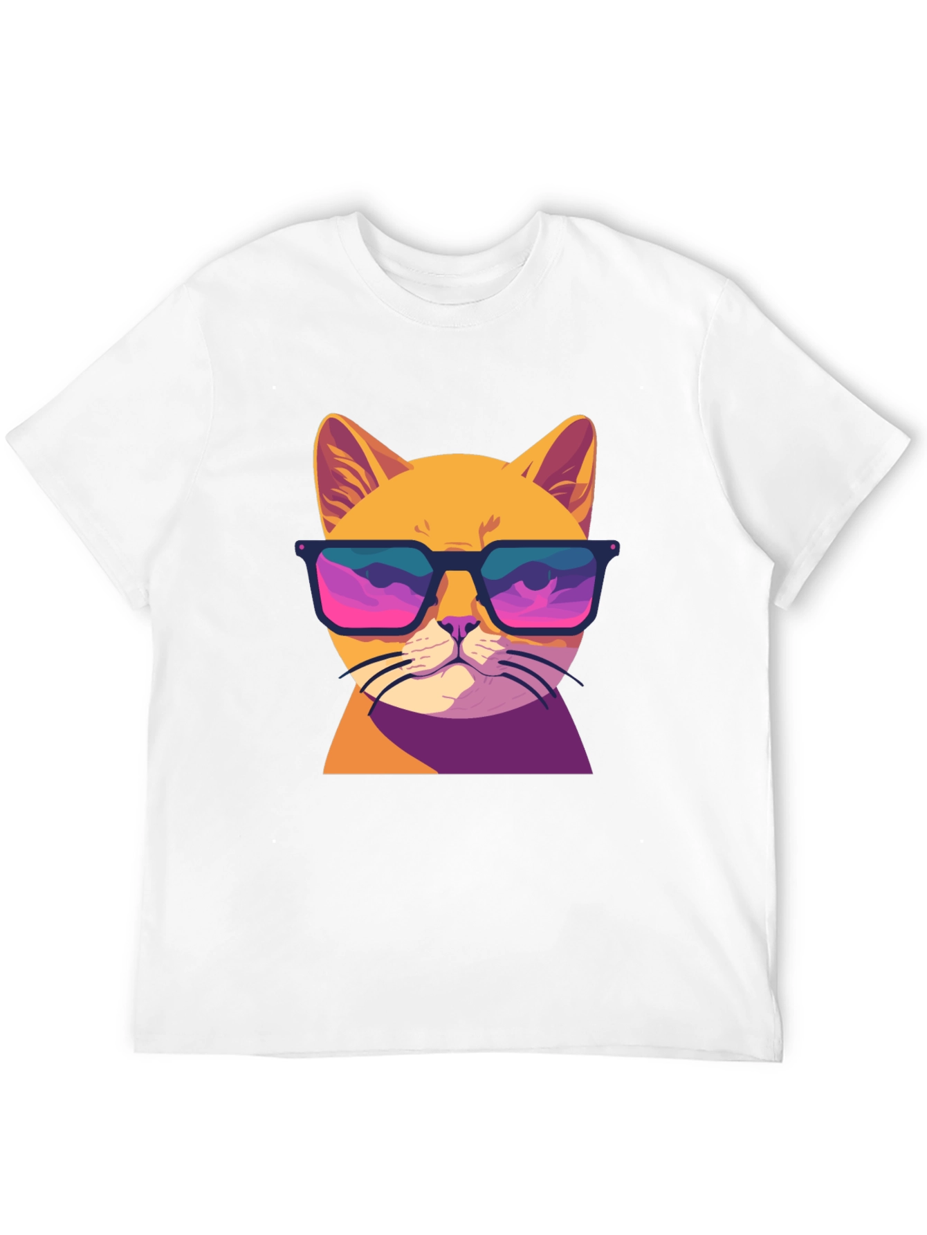 Cool Cat T-Shirt - Retro Sunglasses Graphic Tee