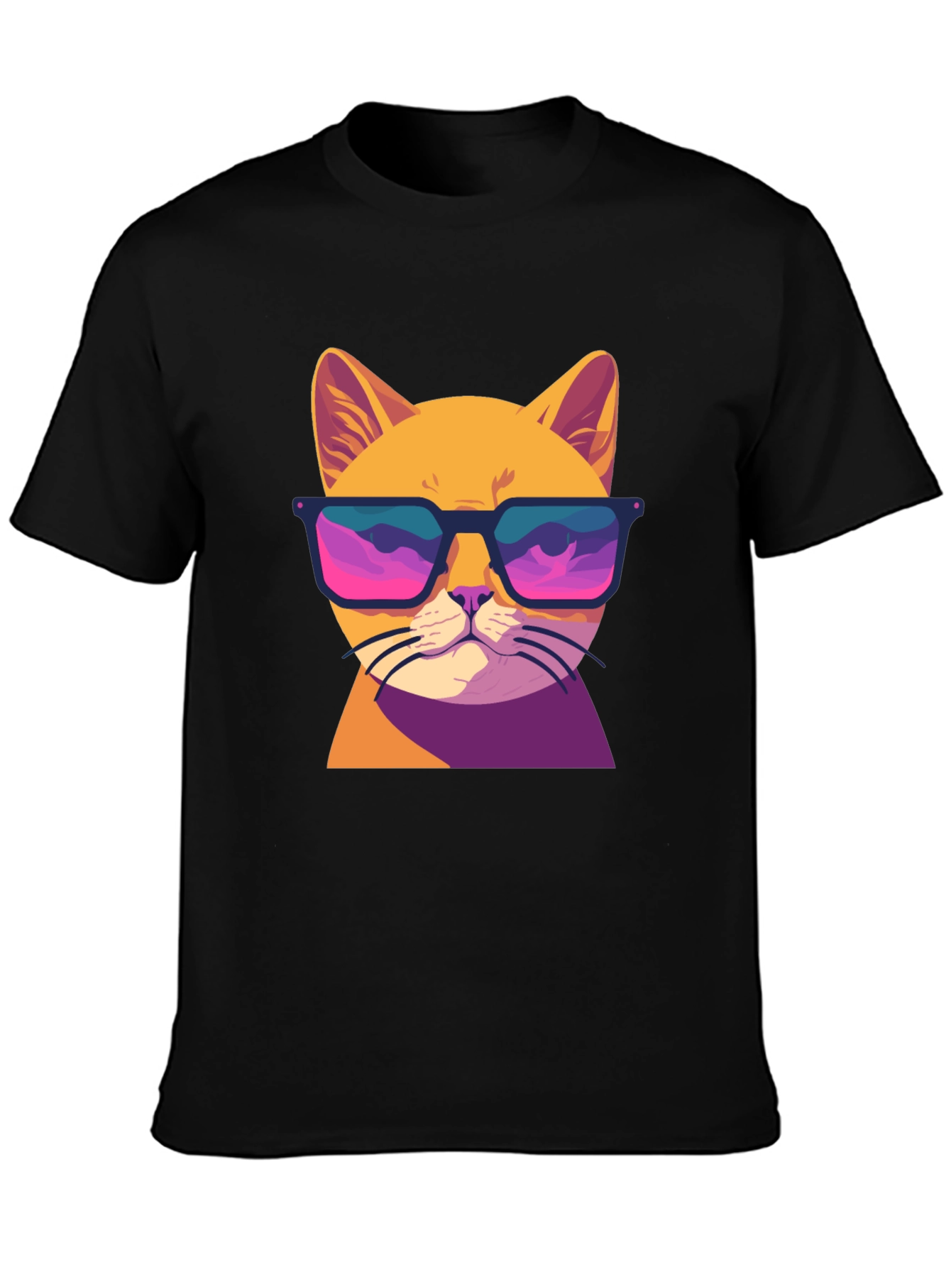 Cool Cat T-Shirt - Retro Sunglasses Graphic Tee