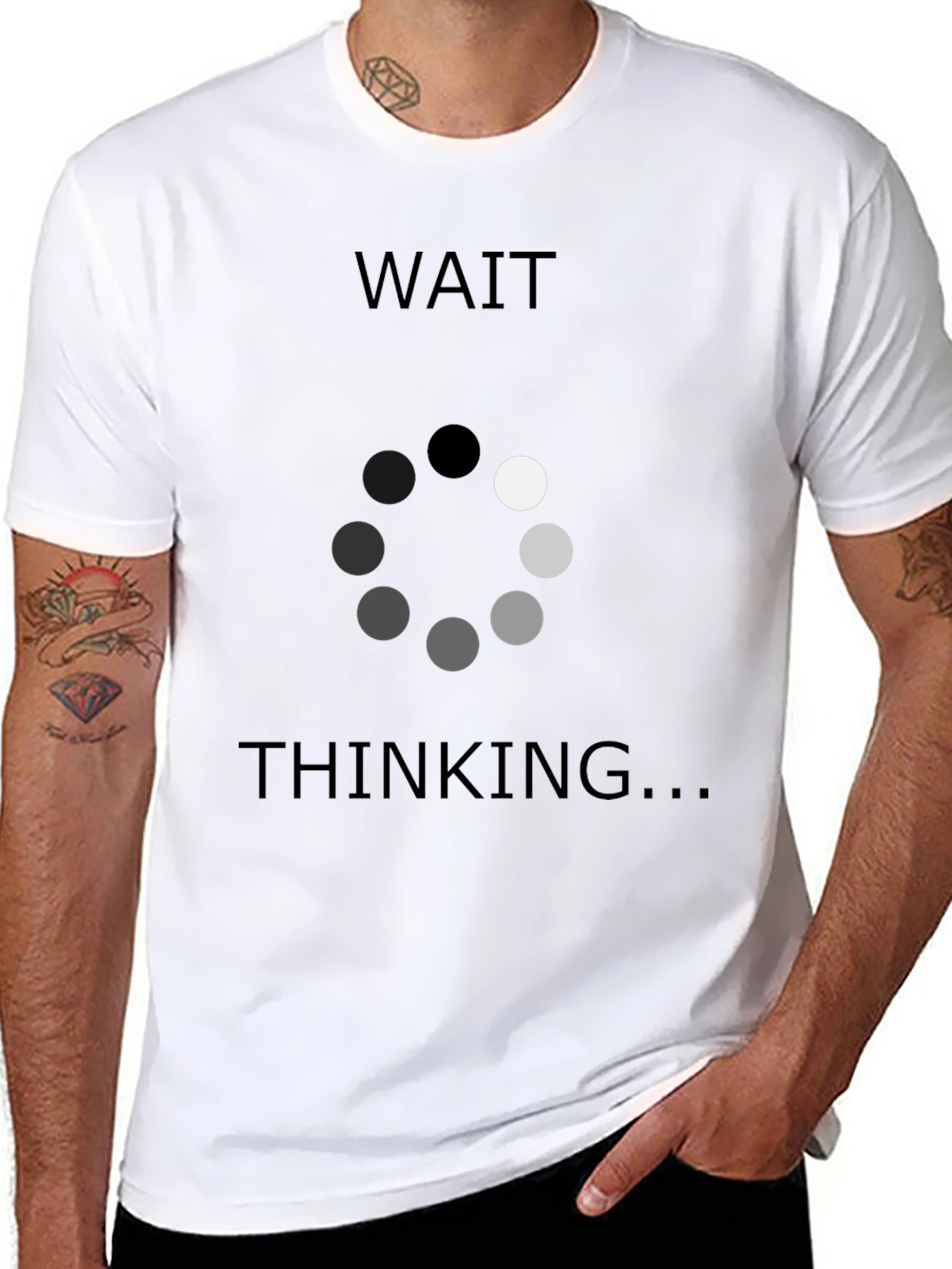 Wait Thinking T-Shirt - Funny Programmer Tee