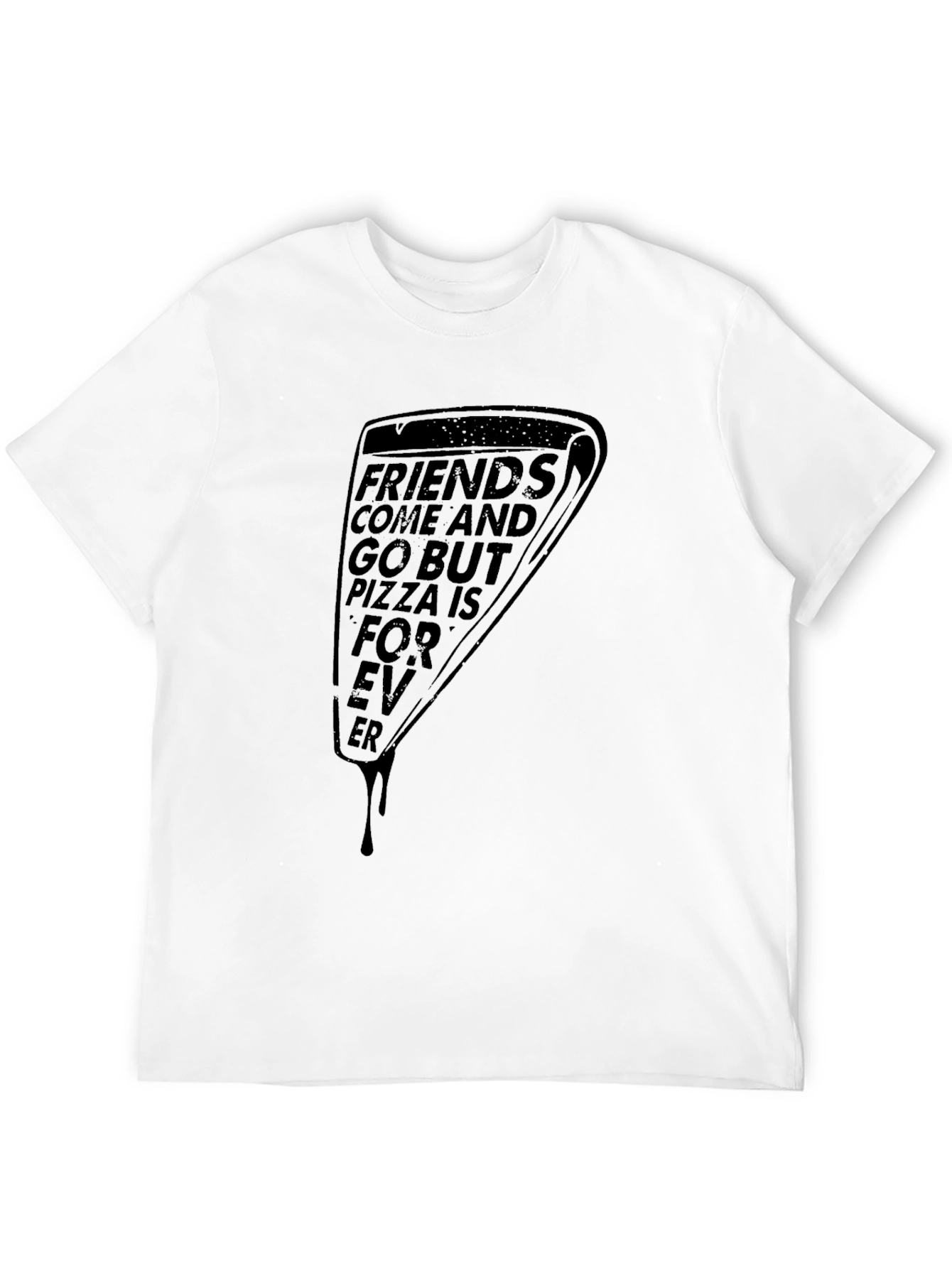 Pizza Forever Graphic T-Shirt - Black