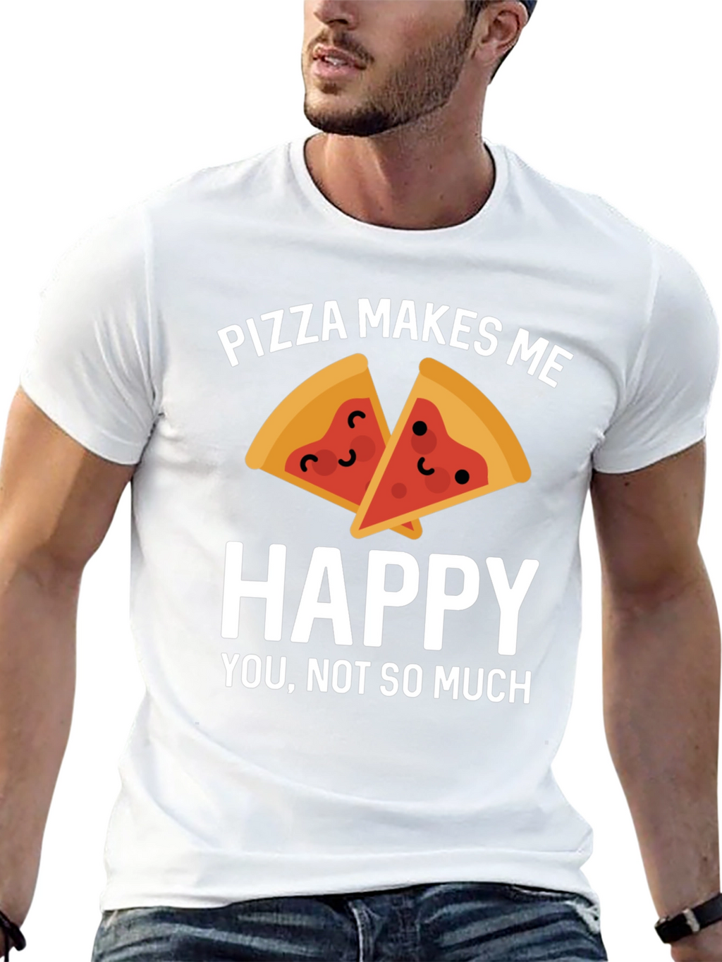 Pizza Makes Me Happy T-Shirt