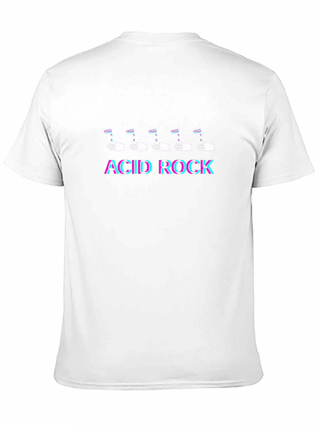 Acid Rock Graphic Print Black T-Shirt