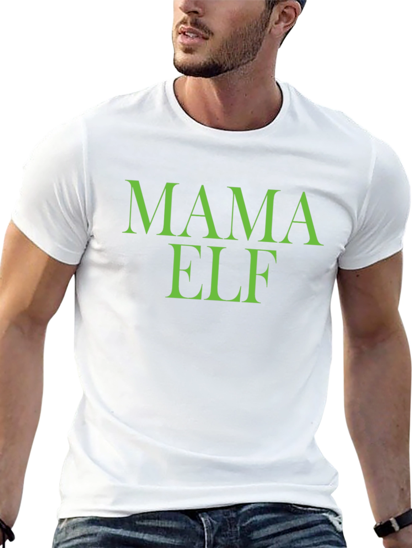 Mama Elf T-Shirt - Holiday Festive Apparel