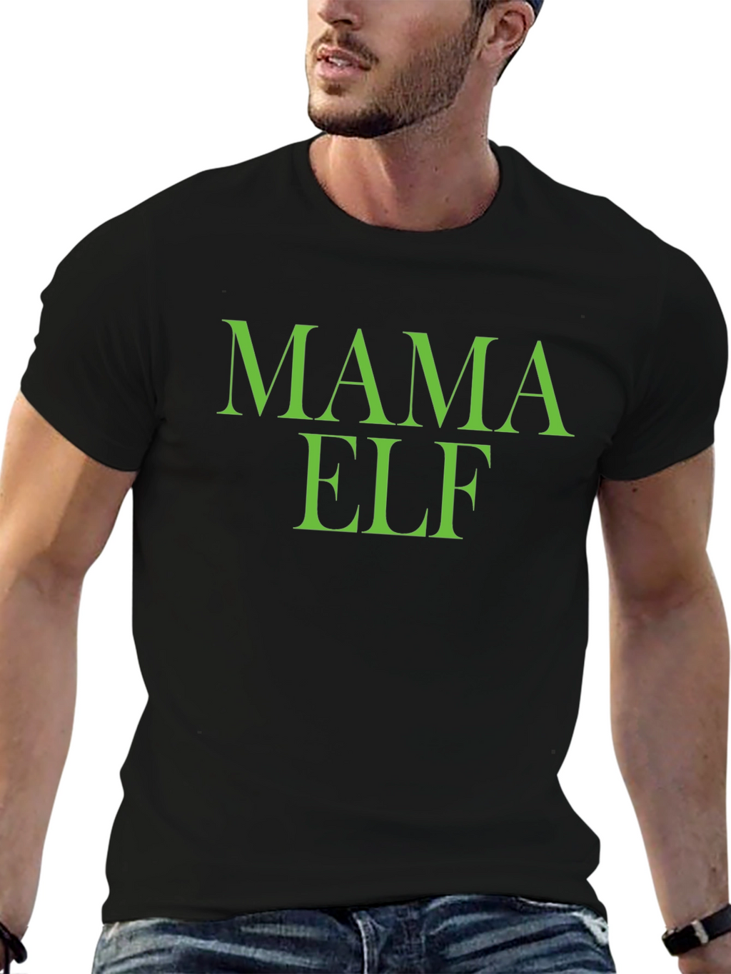 Mama Elf T-Shirt - Holiday Festive Apparel