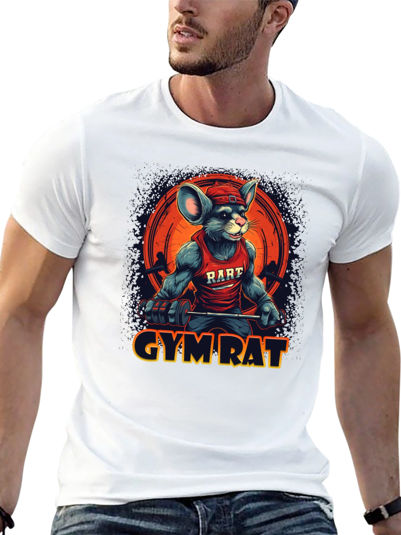 Gym Rat Mouse Graphic Tee