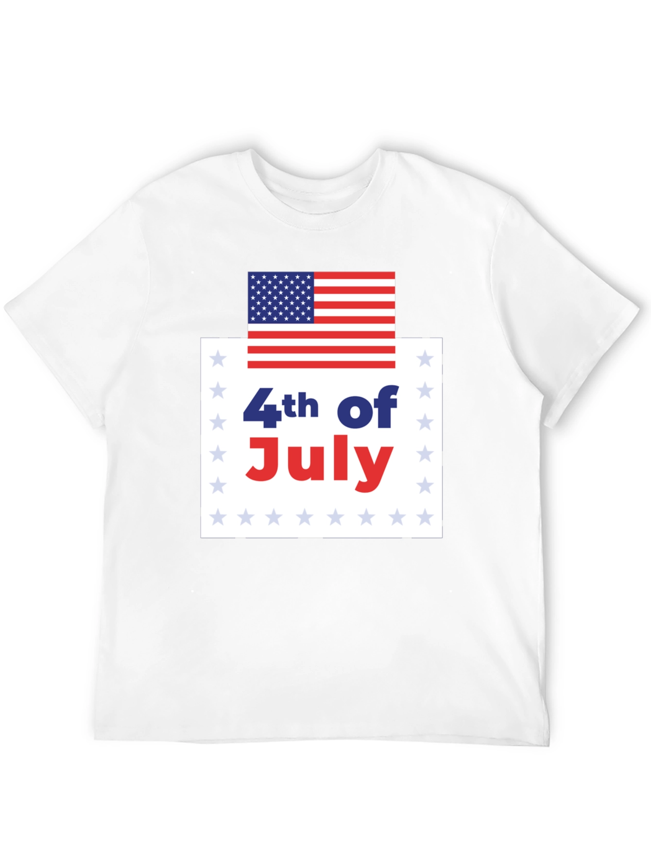 4th of July USA Flag Graphic Tee