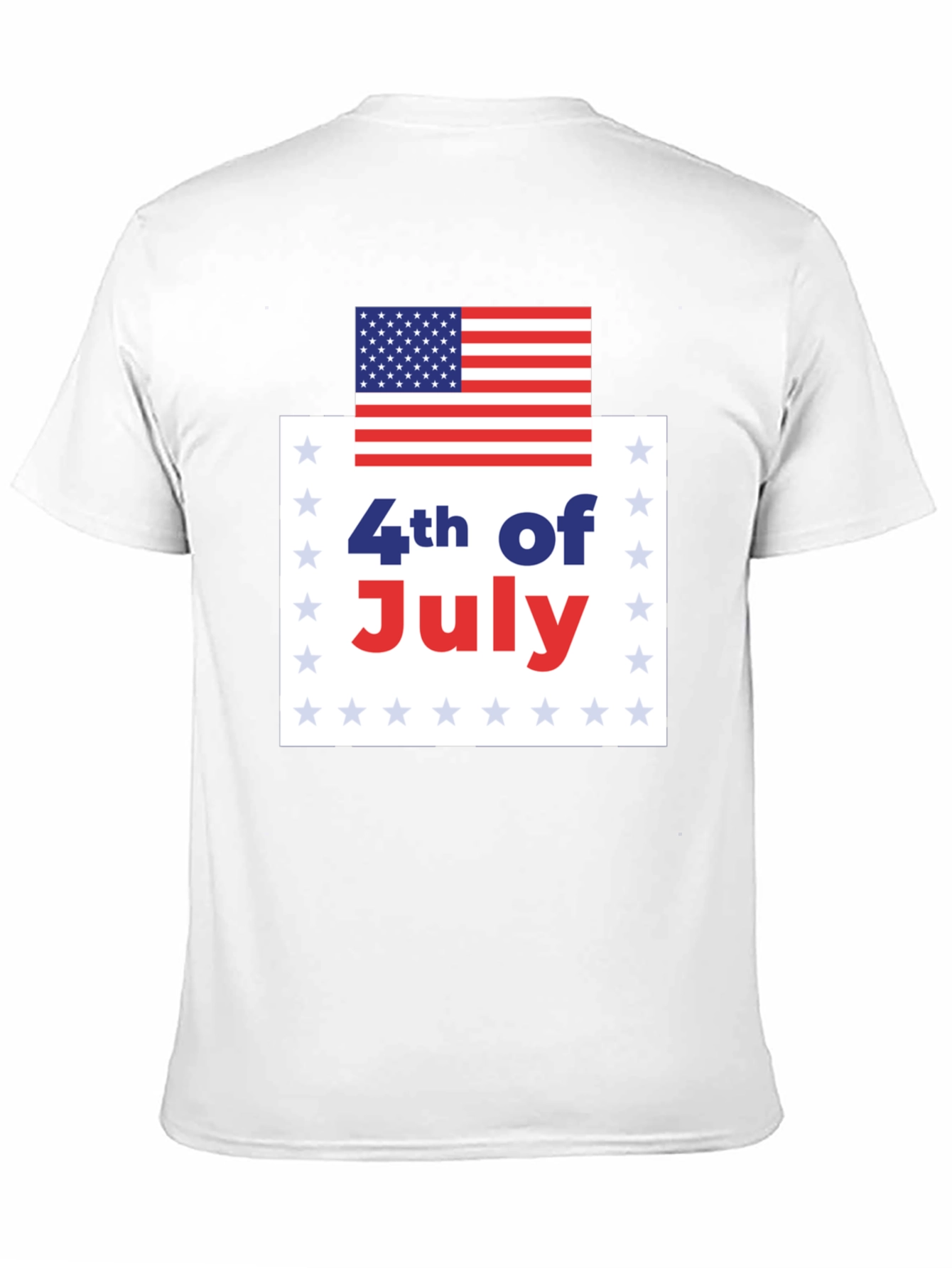 4th of July USA Flag Graphic Tee