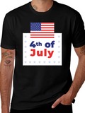 4th of July USA Flag Graphic Tee