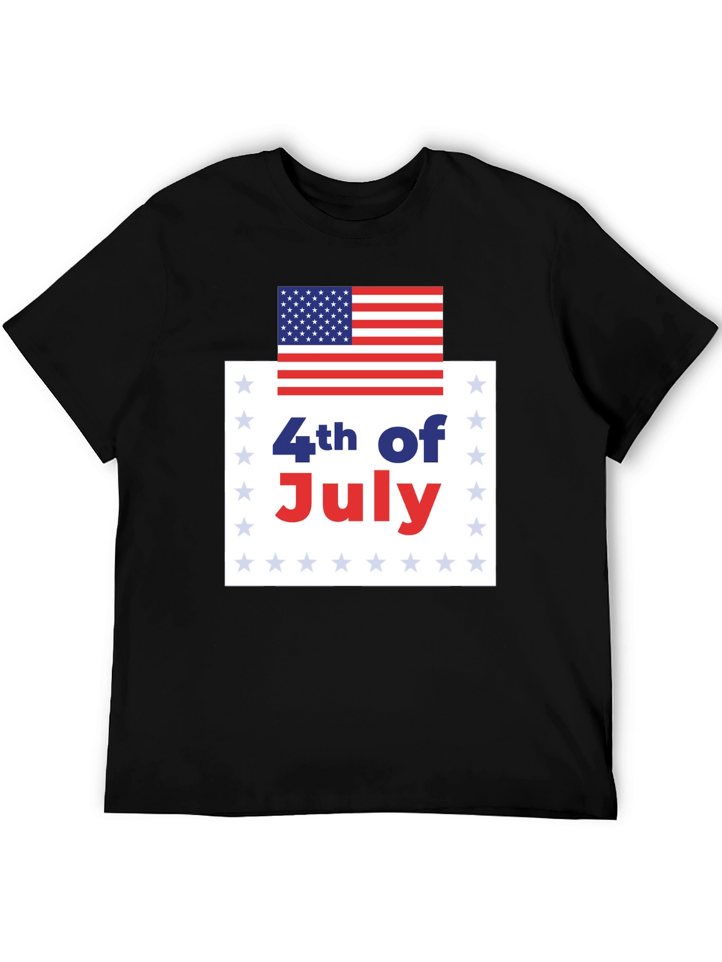 4th of July USA Flag Graphic Tee