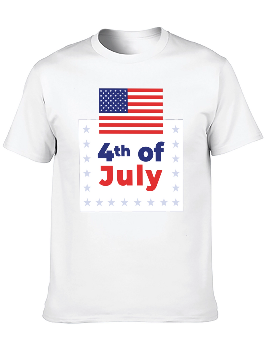 4th of July USA Flag Graphic Tee