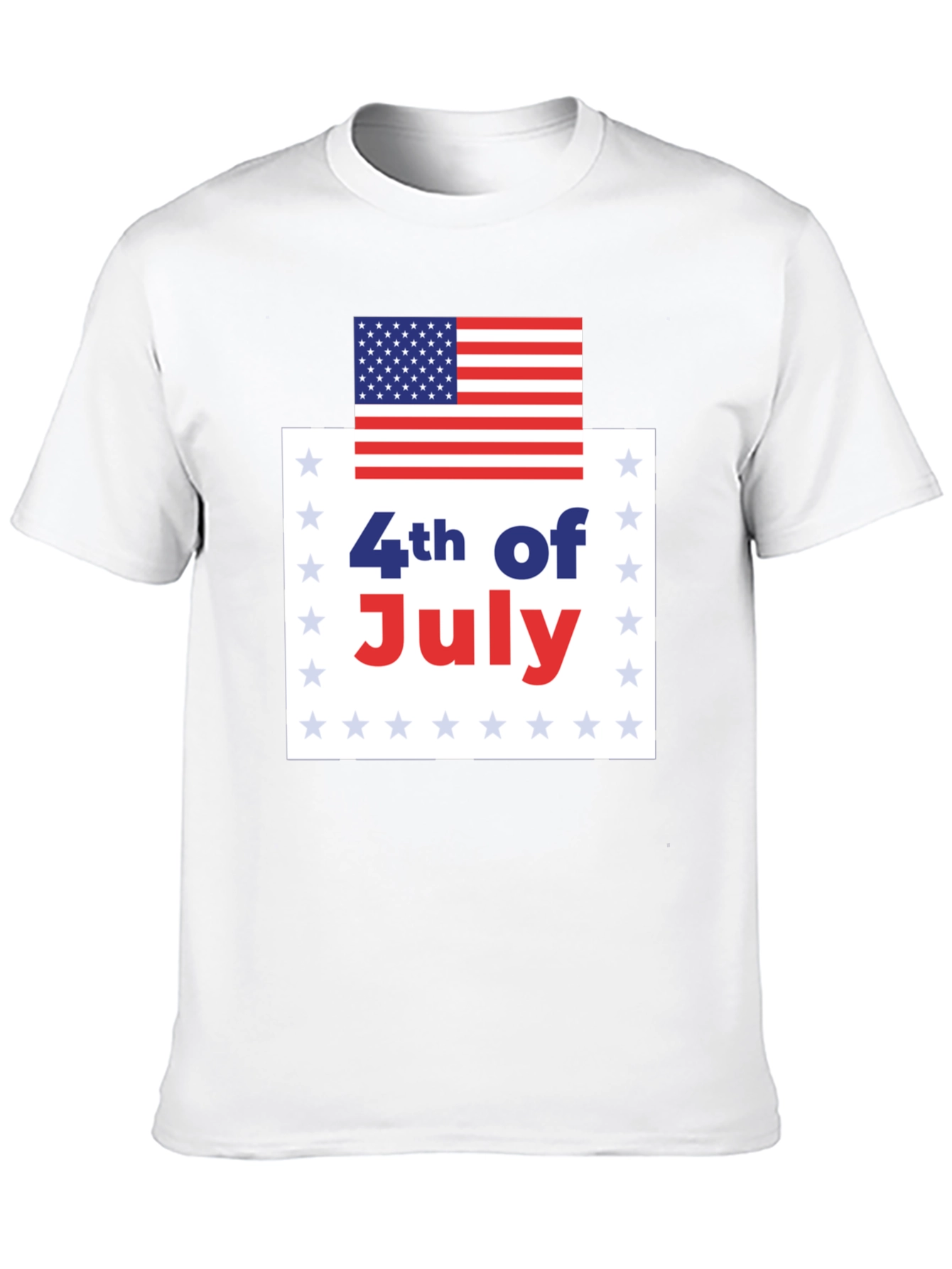 4th of July USA Flag Graphic Tee
