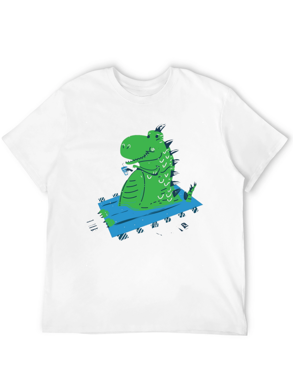 Relaxed Rex Graphic Tee - Black Casual T-Shirt
