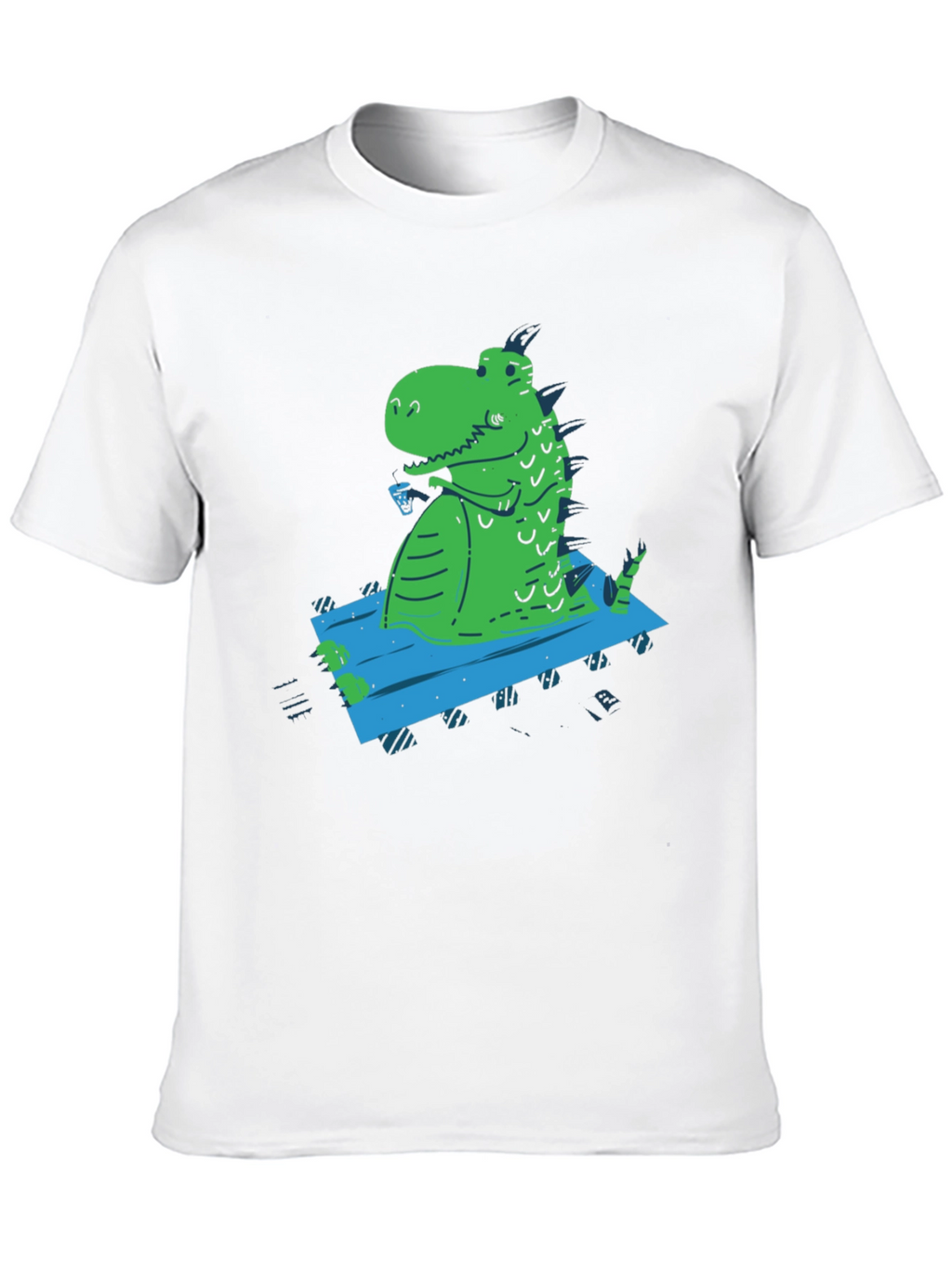 Relaxed Rex Graphic Tee - Black Casual T-Shirt
