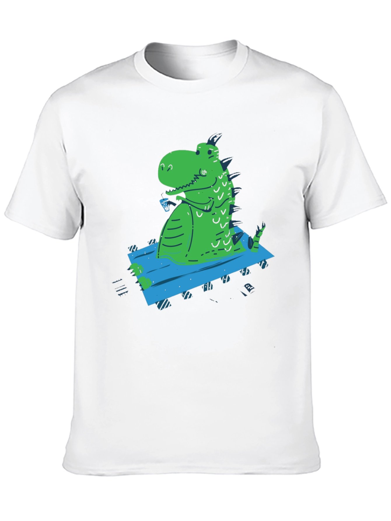 Relaxed Rex Graphic Tee - Black Casual T-Shirt