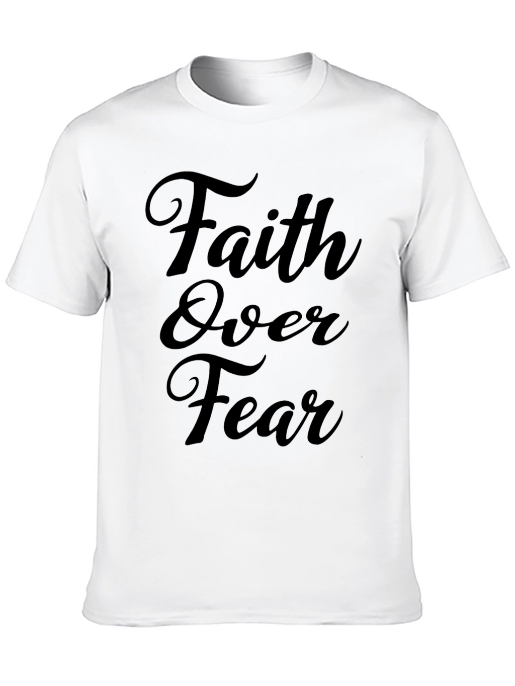 Faith Over Fear Black Graphic Tee