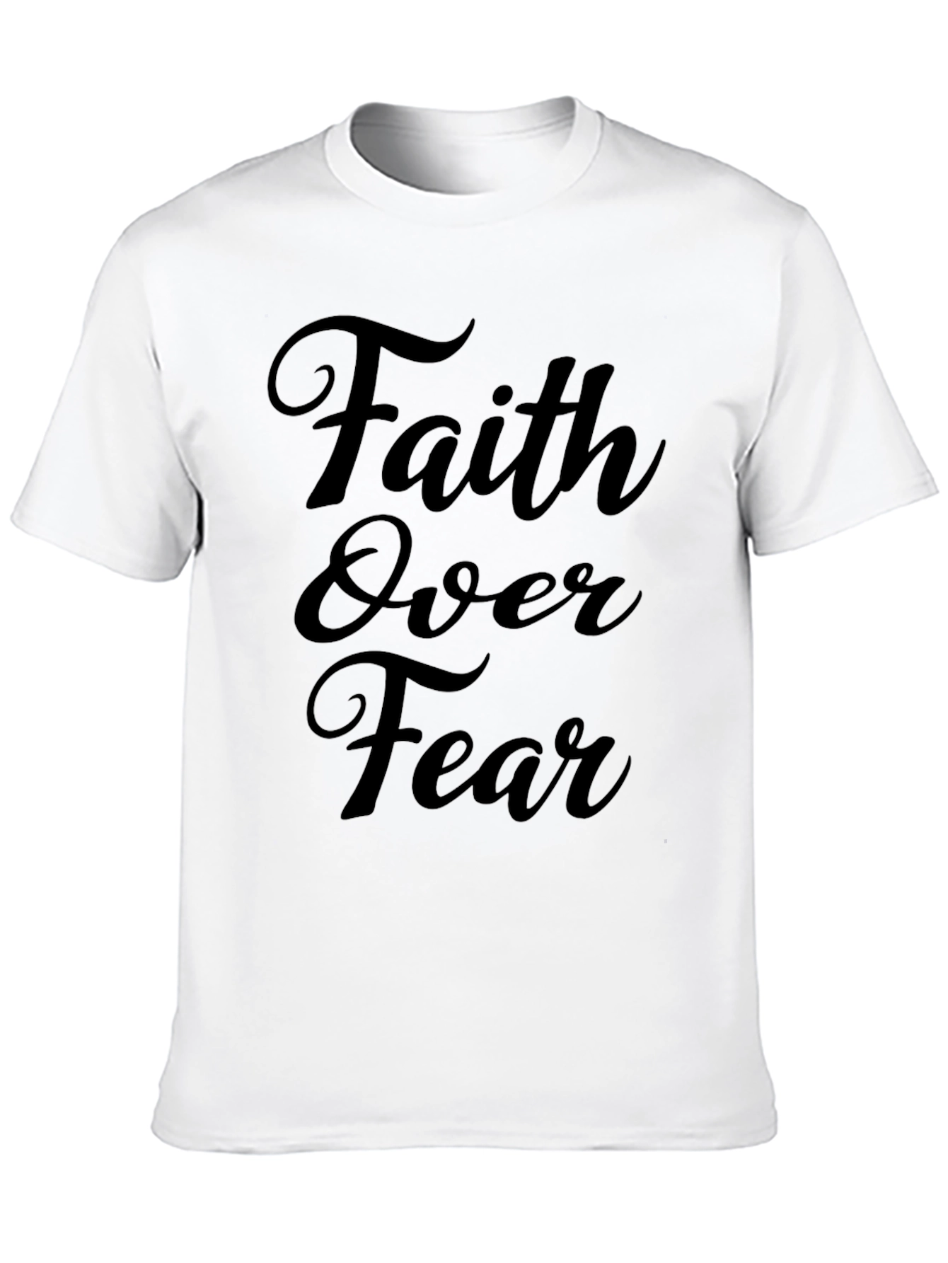 Faith Over Fear Black Graphic Tee