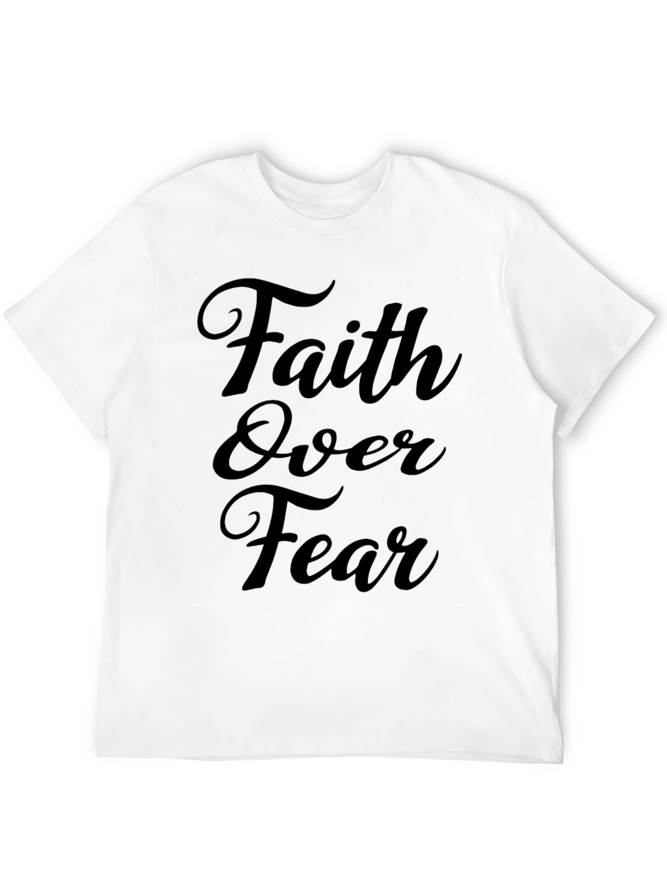 Faith Over Fear Black Graphic Tee