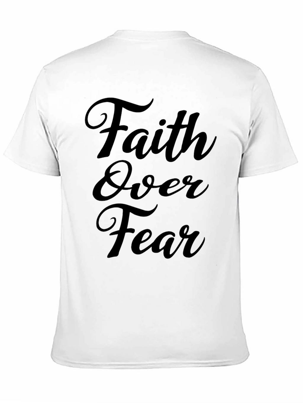 Faith Over Fear Black Graphic Tee