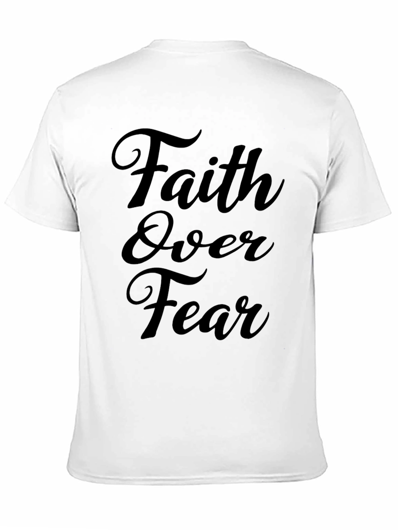 Faith Over Fear Black Graphic Tee